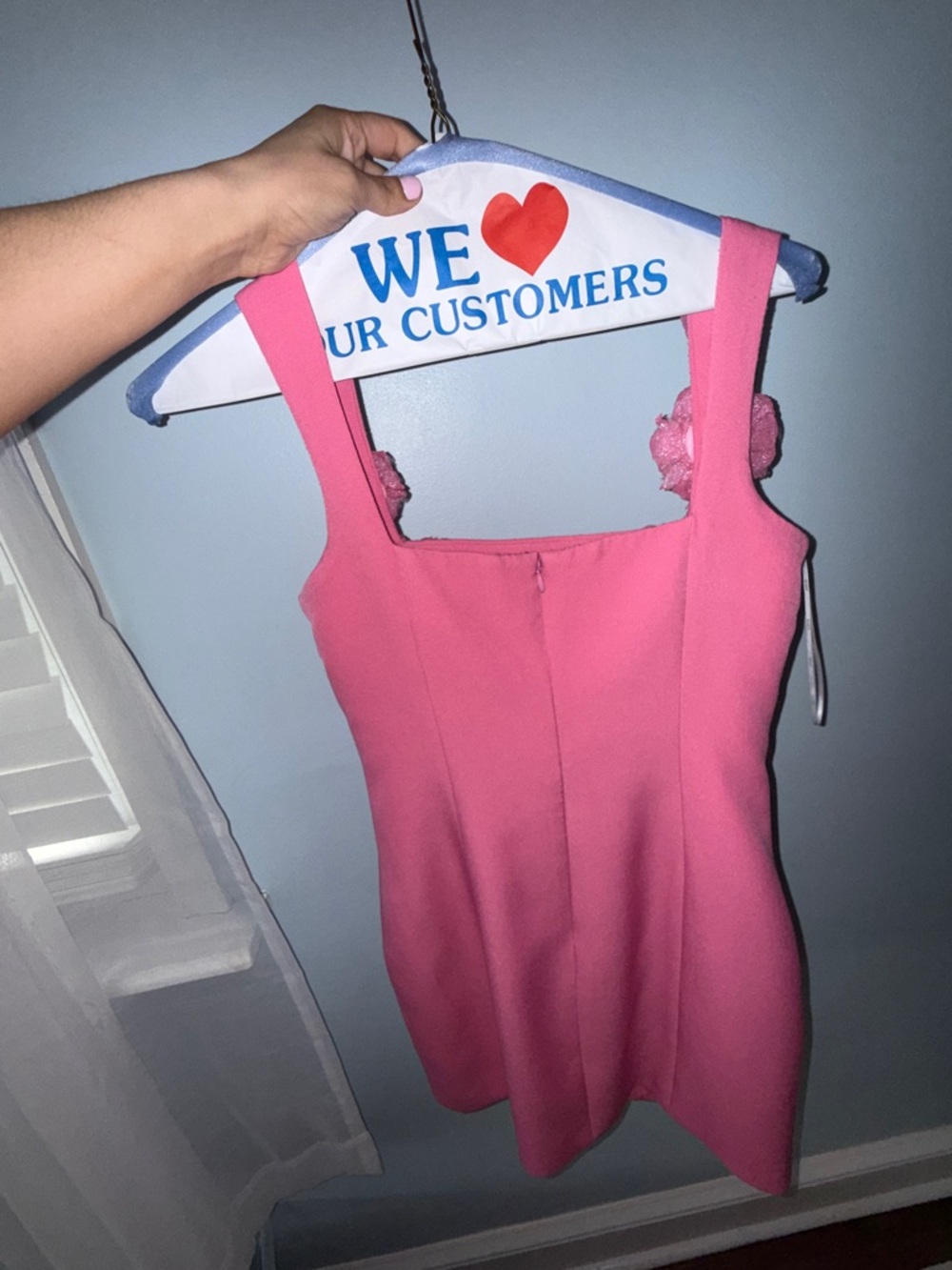 Elliatt Pink Floral Appliqué Mini Dress - Picture 5 of 7